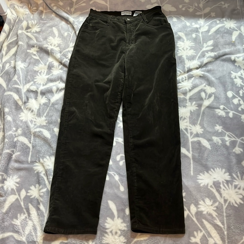 French Dressing Jeanswear Paris Brown Corduroy Jeans -straight leg Sz 4P